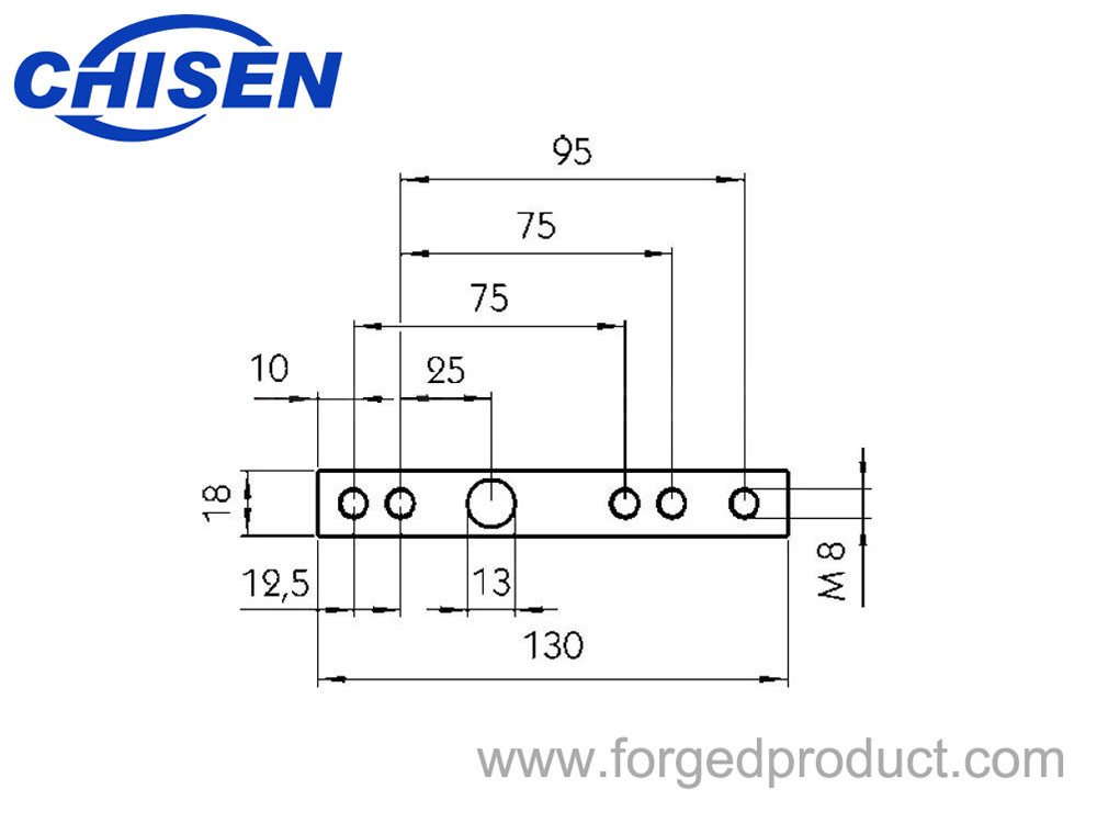 Steel Sheet Universal 130mm, Diagram